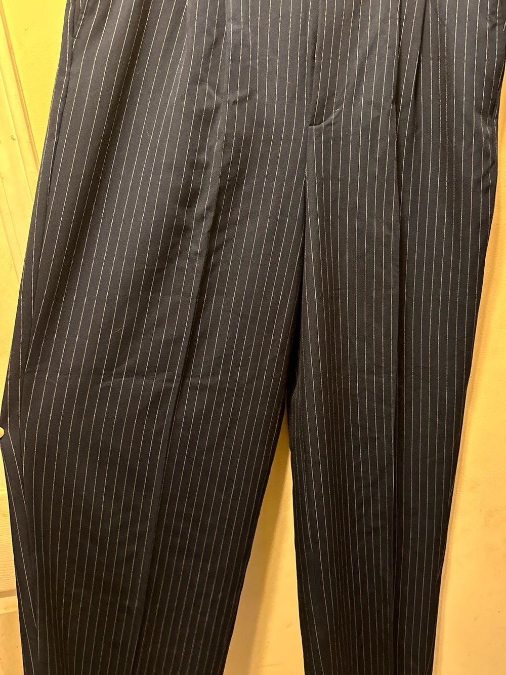 NEW. Steve Madden Navy Pinstripe Trousers